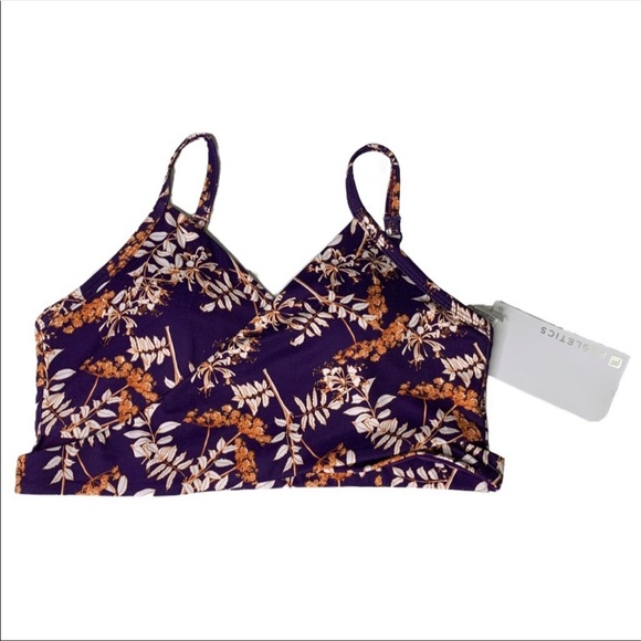 Fabletics Floral Tammy Wrap Sports Bra - Picture 3 of 3